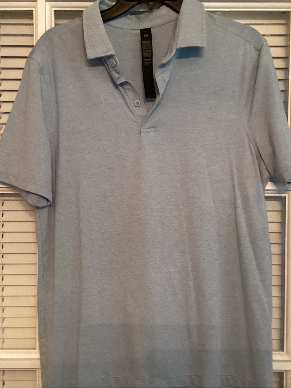 lululemon athletica Light Blue Men's Polo